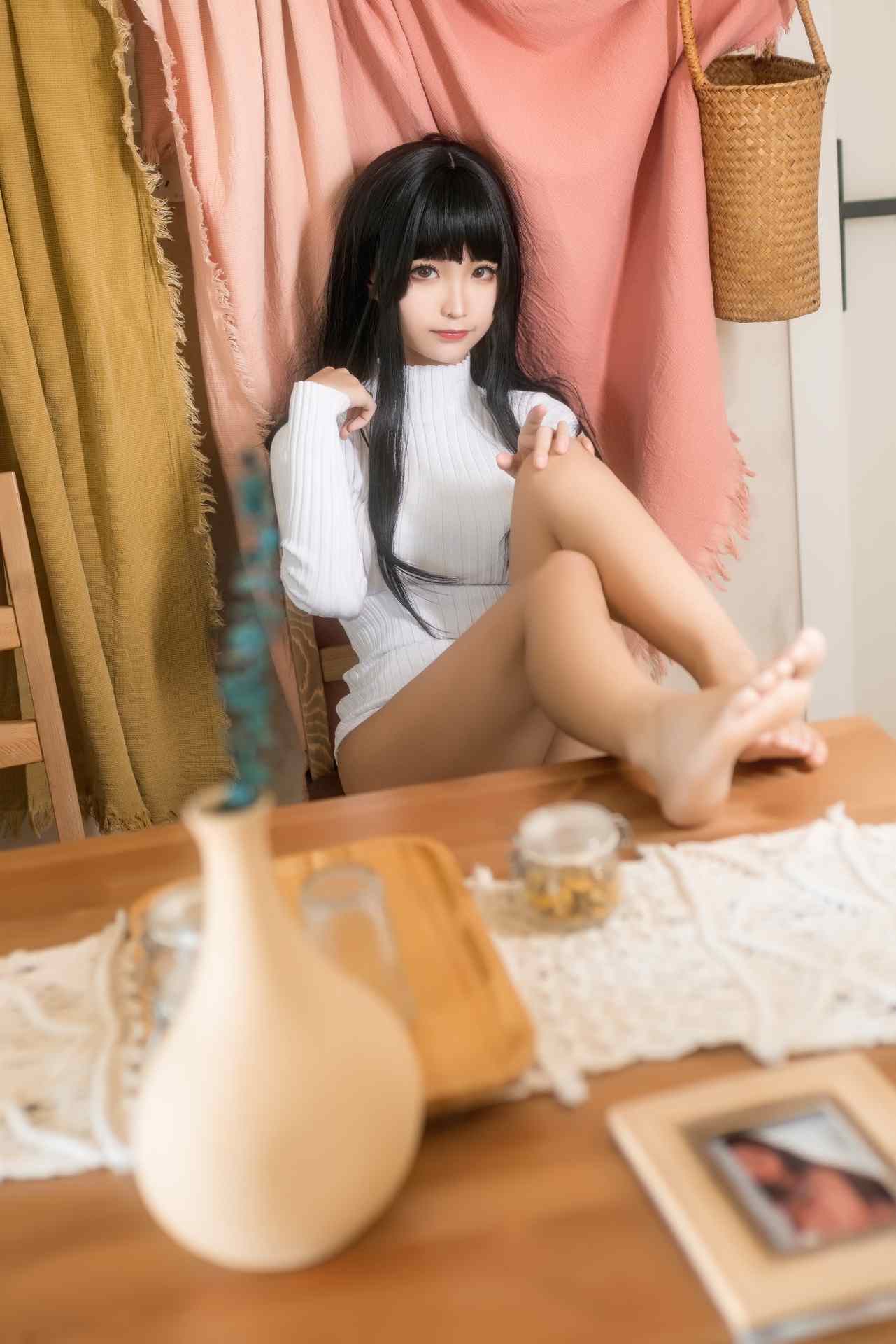 蠢沫沫连体毛衣